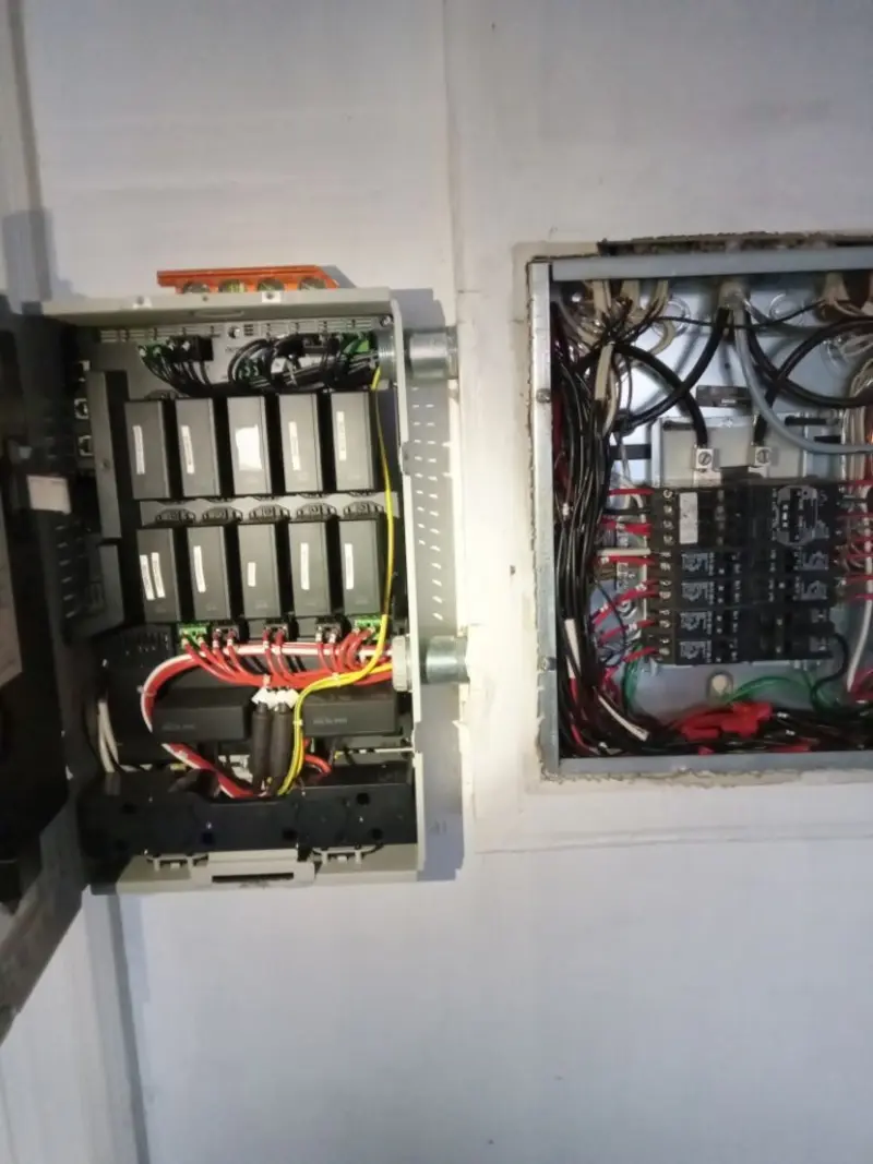Electrical panel upgrade completed for Security Camera Wiring in Temple Terrace